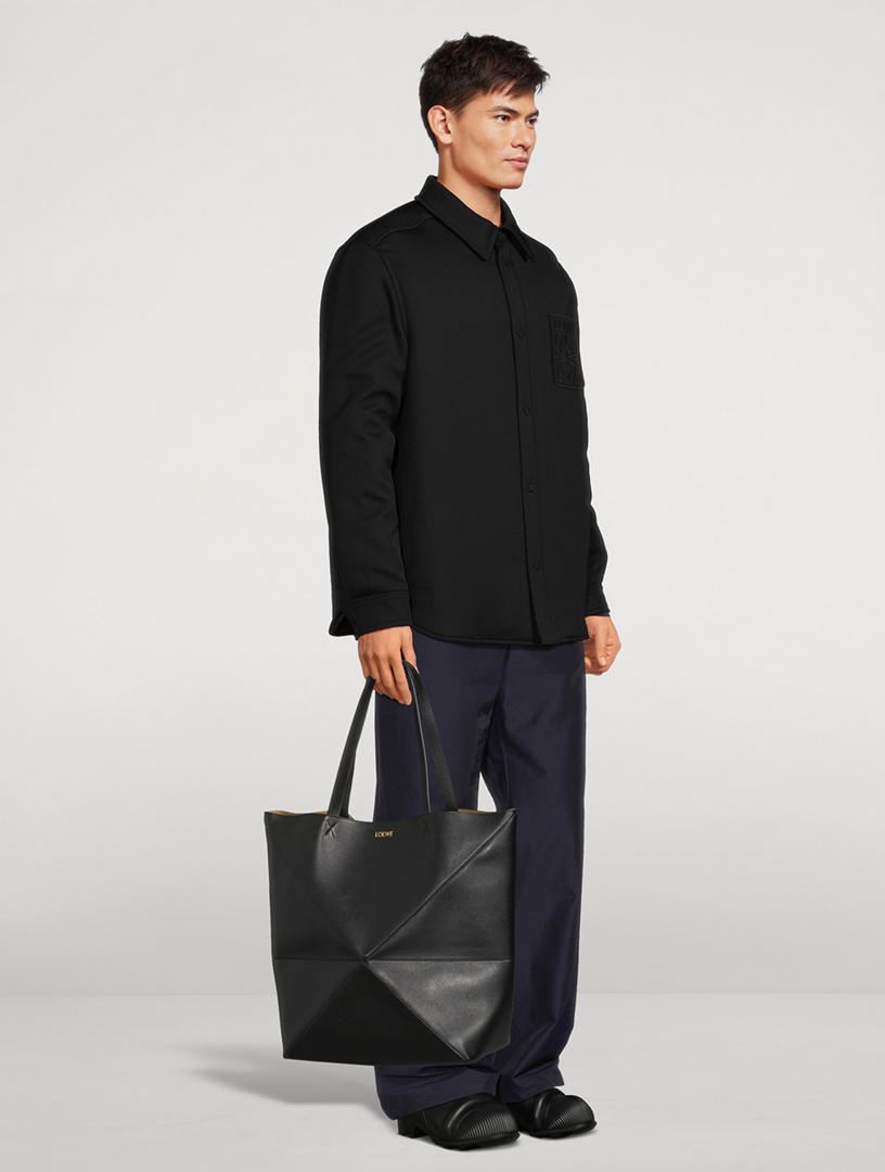 LOEWE Large Puzzle Fold Leather Tote Bag | Holt Renfrew