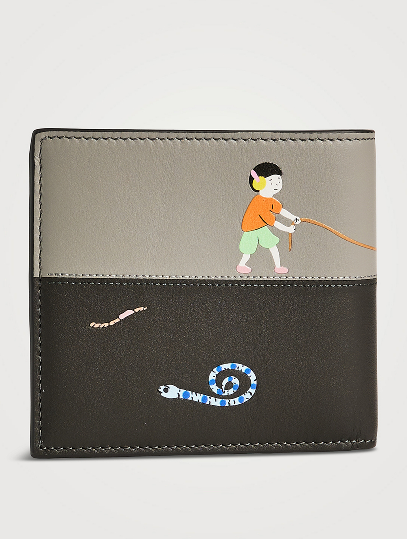 Mandragora Satin Leather Bifold Wallet