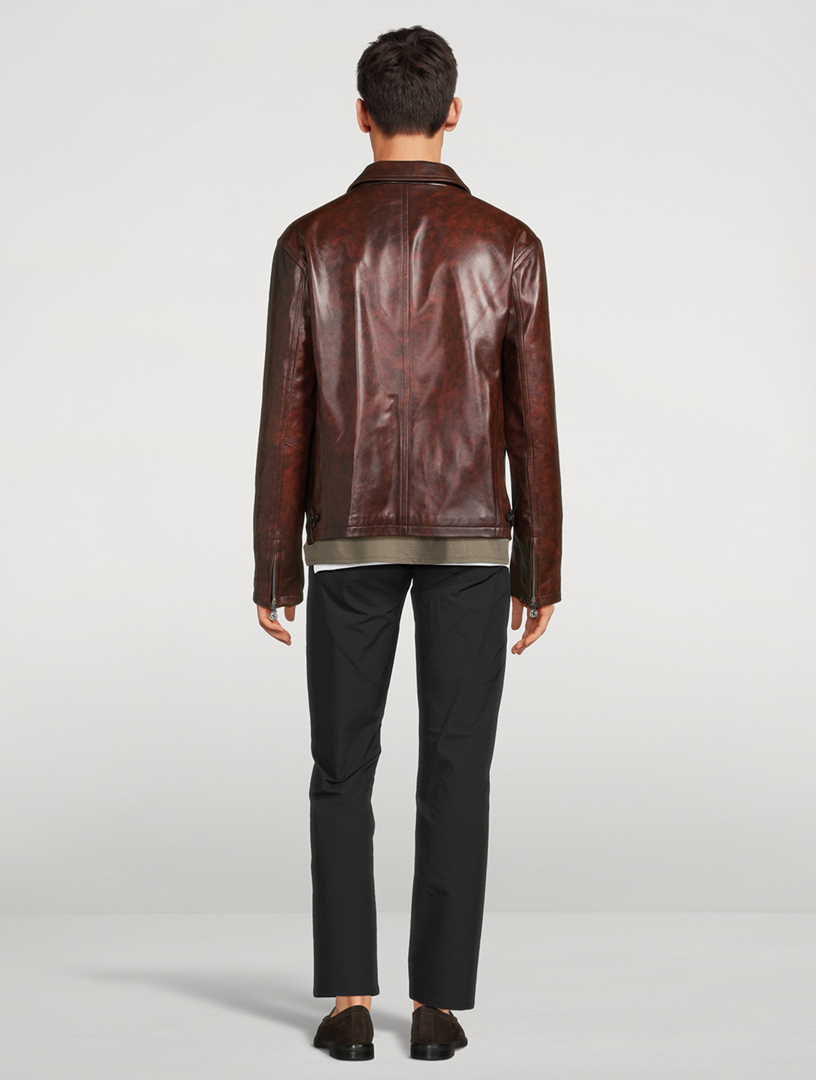 Leather Zip Jacket