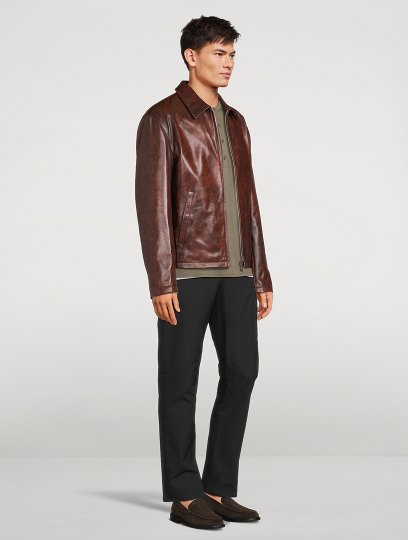 Leather Zip Jacket