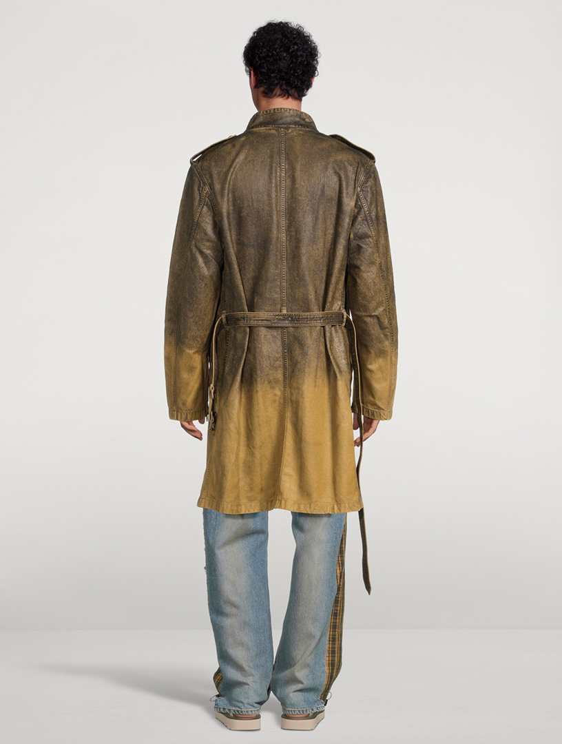 Denim Belted Coat