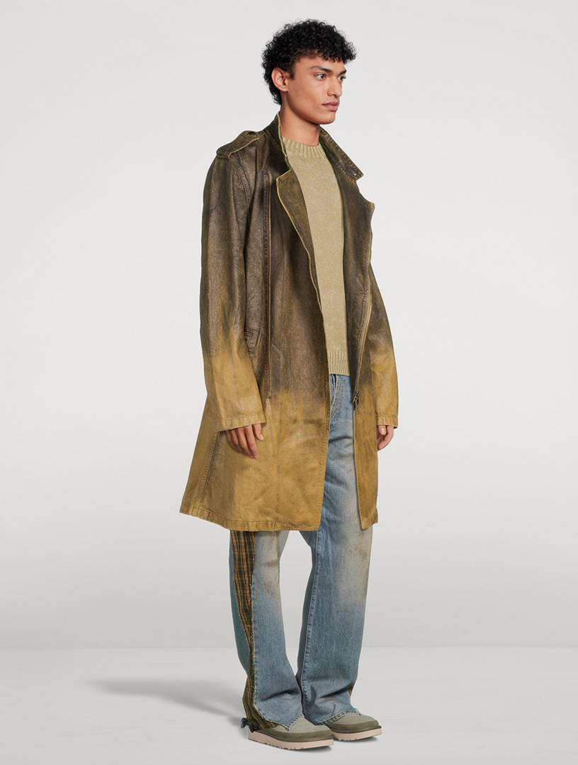 Denim Belted Coat