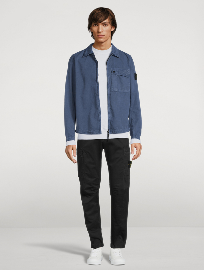 Cotton Zip Overshirt