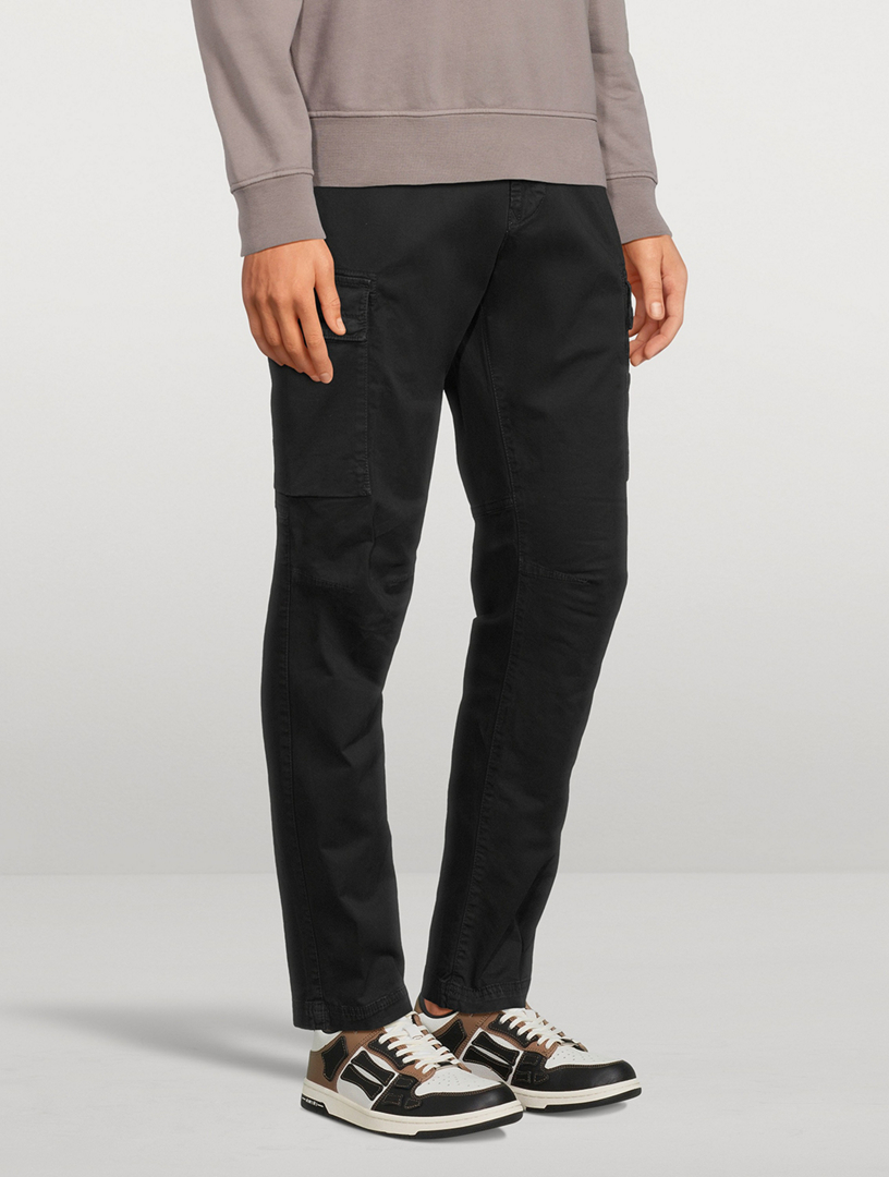 Stretch Cotton Tapered Pants