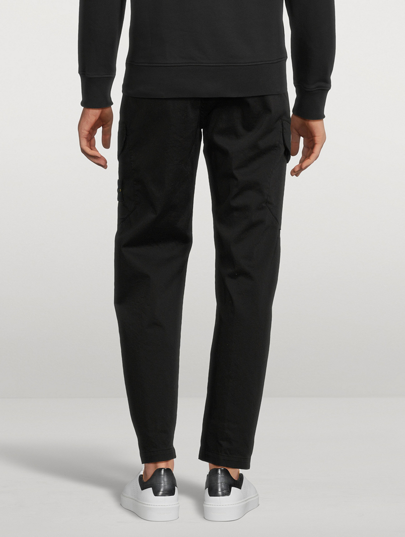 Stretch Cotton Cargo Pants