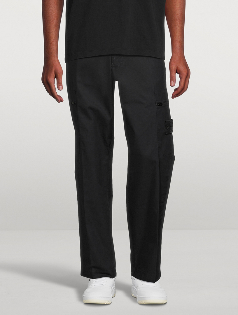 Cotton Straight-Leg Pants