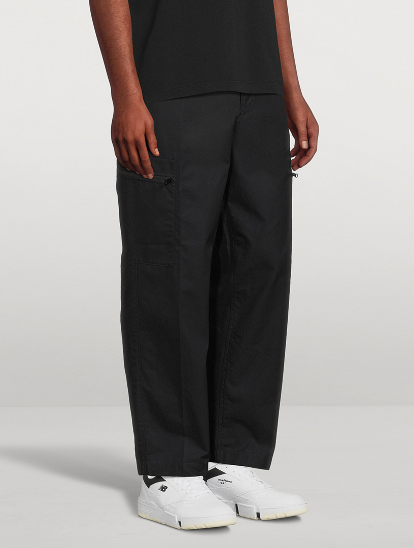 Cotton Straight-Leg Pants