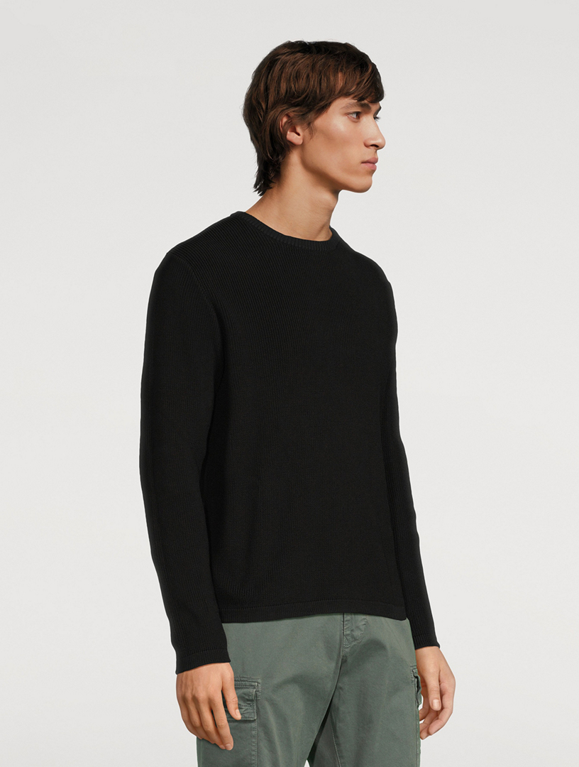 STONE ISLAND Cotton Ribbed Knit Sweater | Holt Renfrew