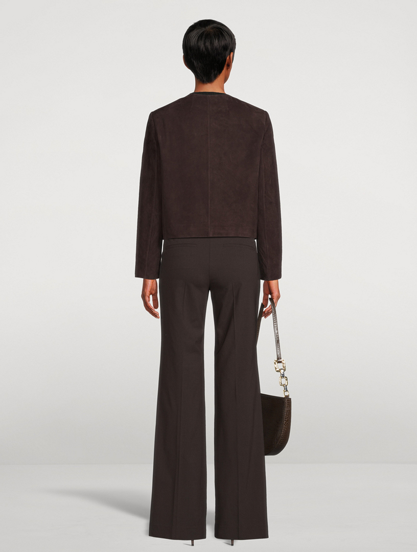 Cropped Suede Jacket