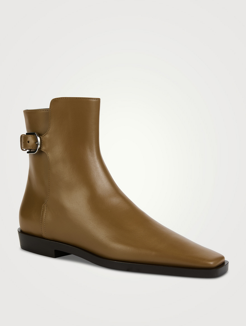 TOTEME The Belted Leather Ankle Boots Holt Renfrew