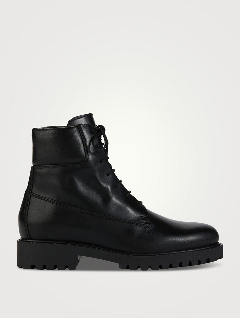 The Husky Leather Combat Boots