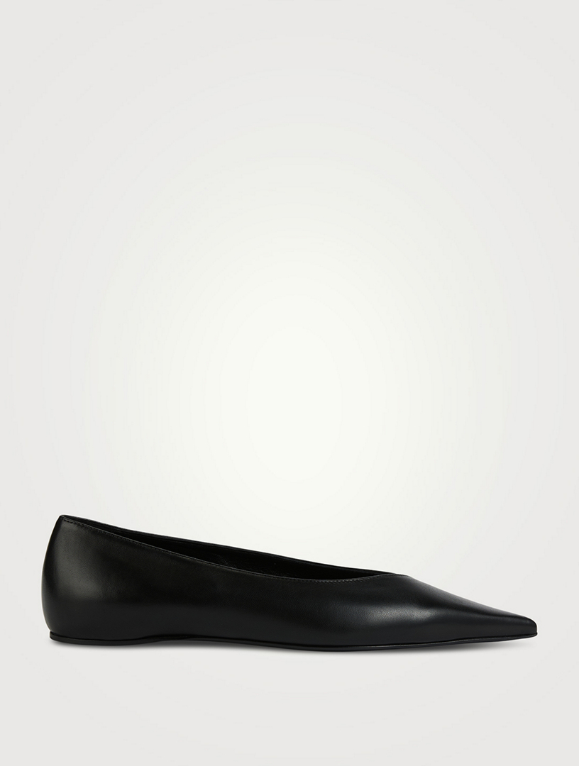 TOTEME The Asymmetric Leather Ballet Flats | Holt Renfrew