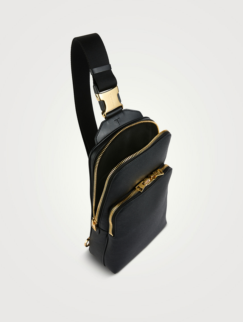 Buckley Grained Leather Sling Backpack