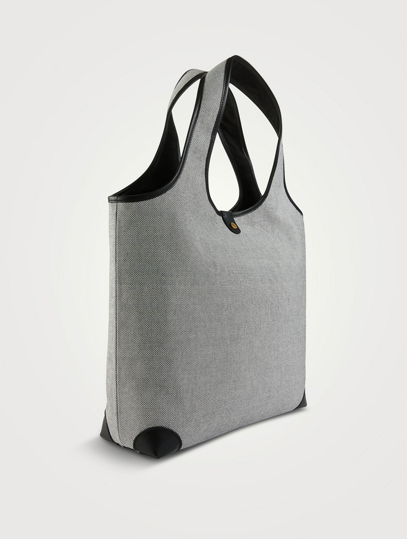 B-Army Canvas And Leather Grocery Bag