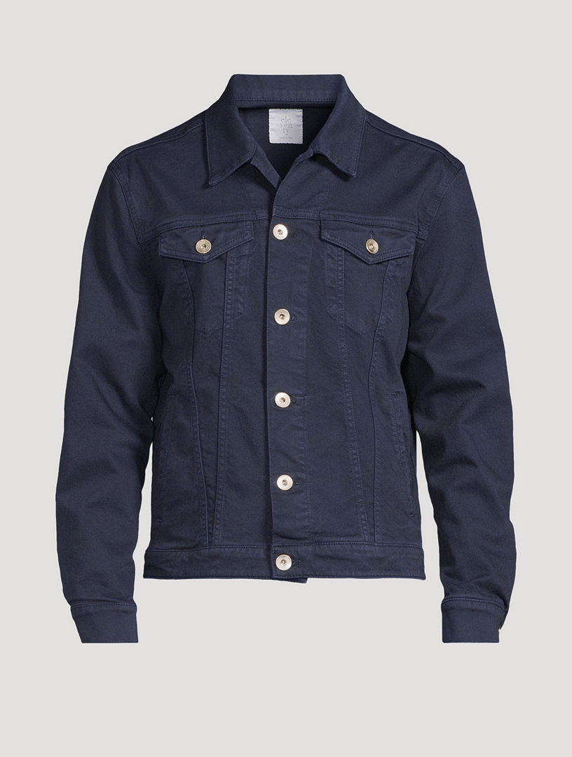 Veste en denim de coton extensible