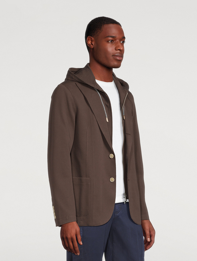 Single-Breasted Jacket With Bib