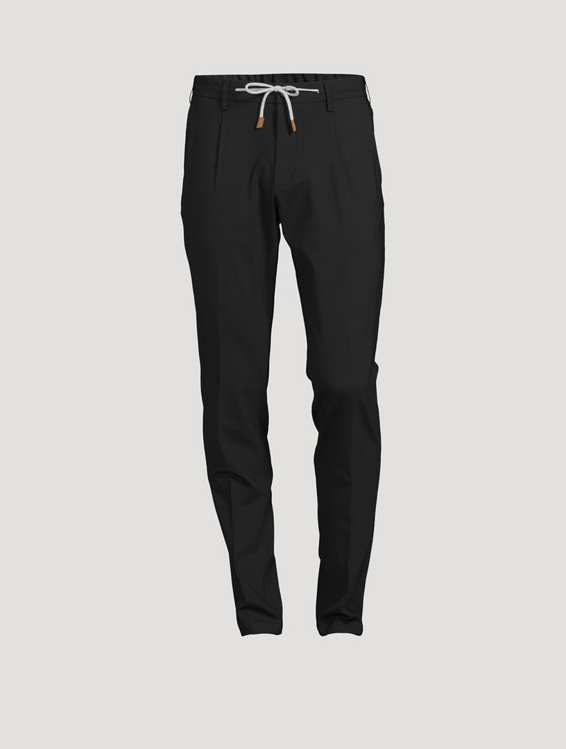 Stretch Wool Jogger Pants