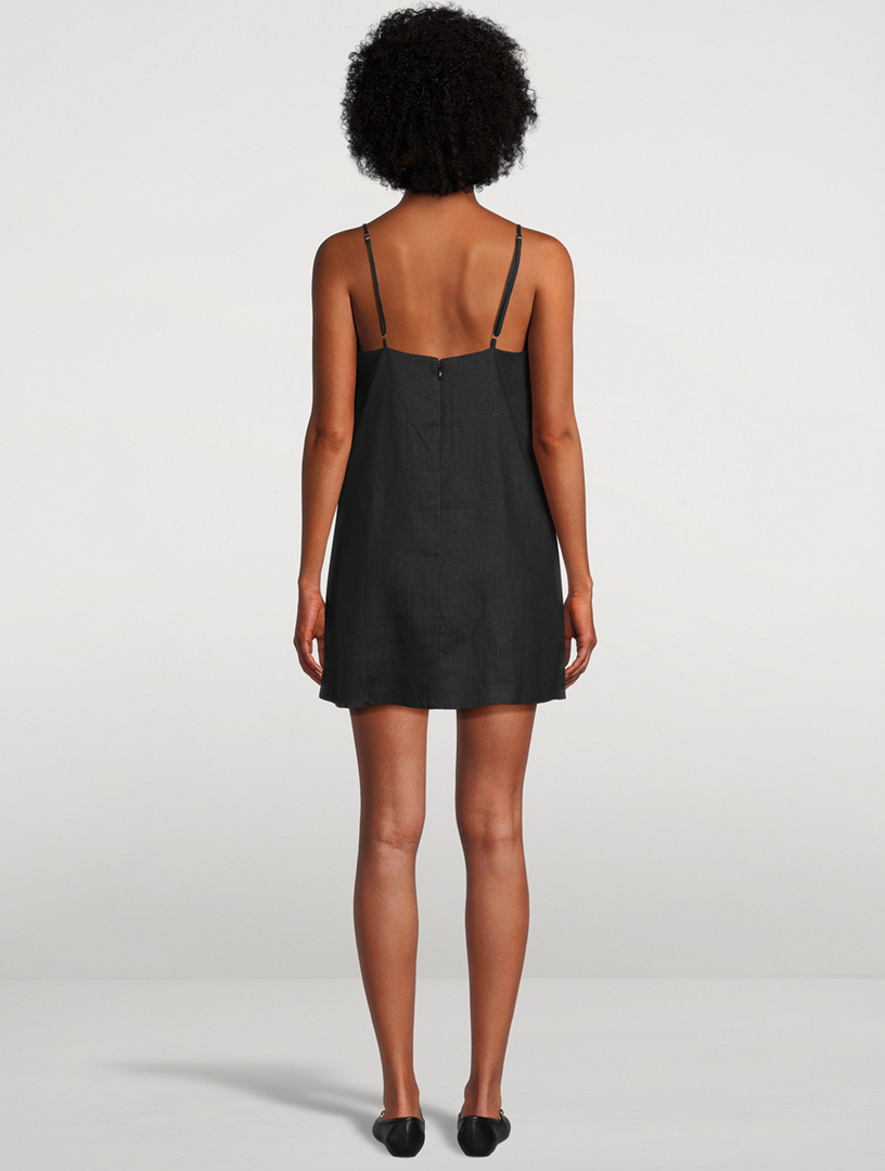 POSSE Maggie Linen Mini Dress | Holt Renfrew