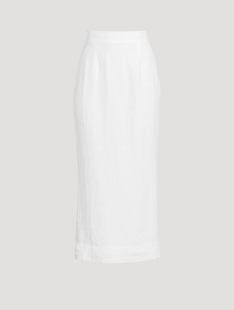 POSSE Emma Pencil Skirt in Ivory