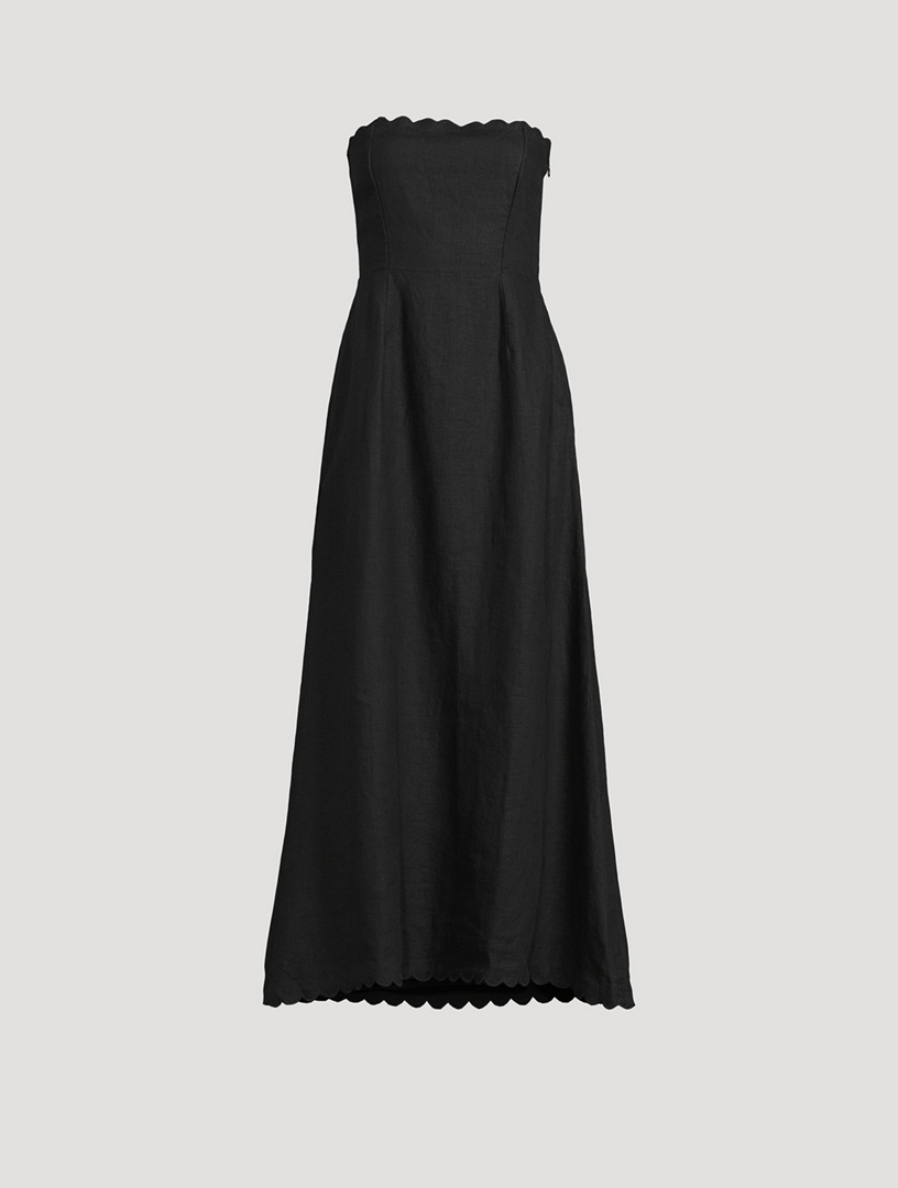 knee length dresses for ladies Petal and Pup Womens Angelique Strapless Maxi Dress main image 0