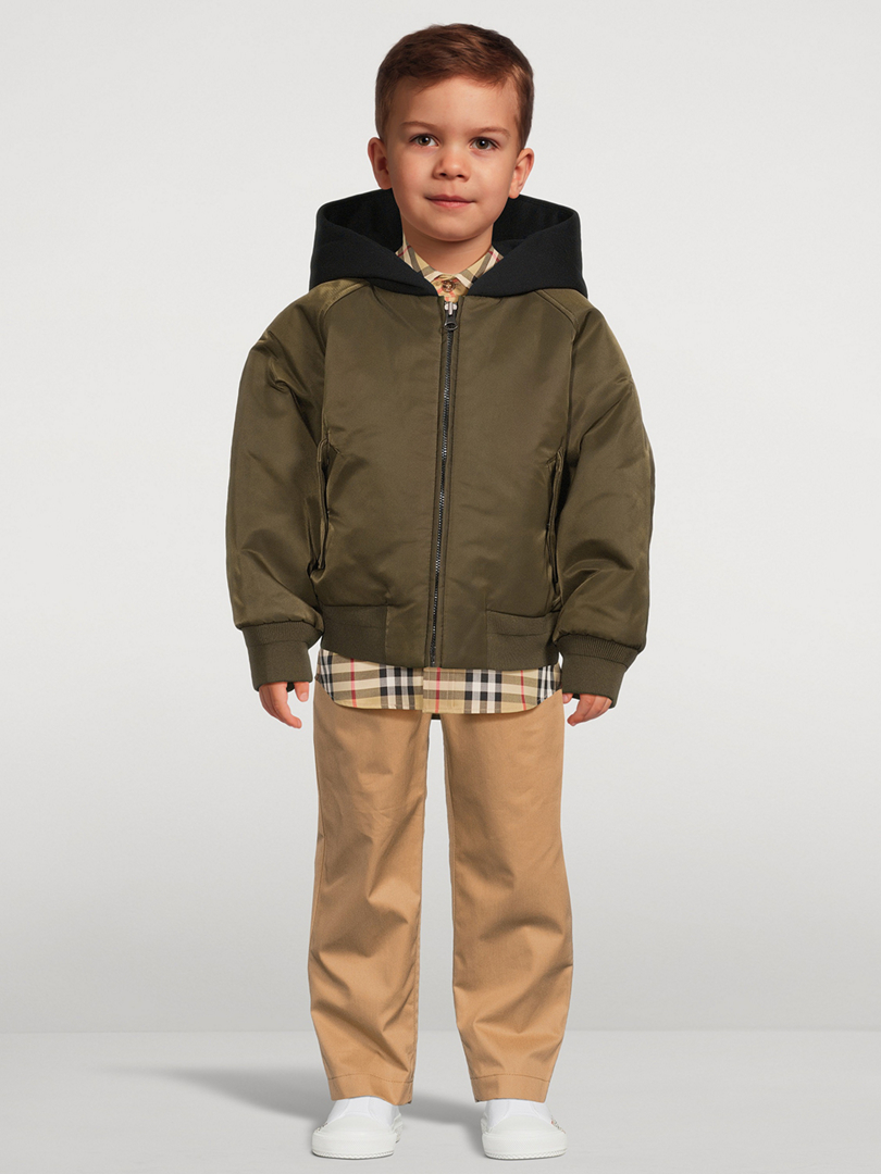 Boys khaki 2024 bomber jacket