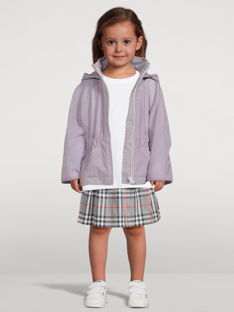 Nylon Hooded Zip Jacket