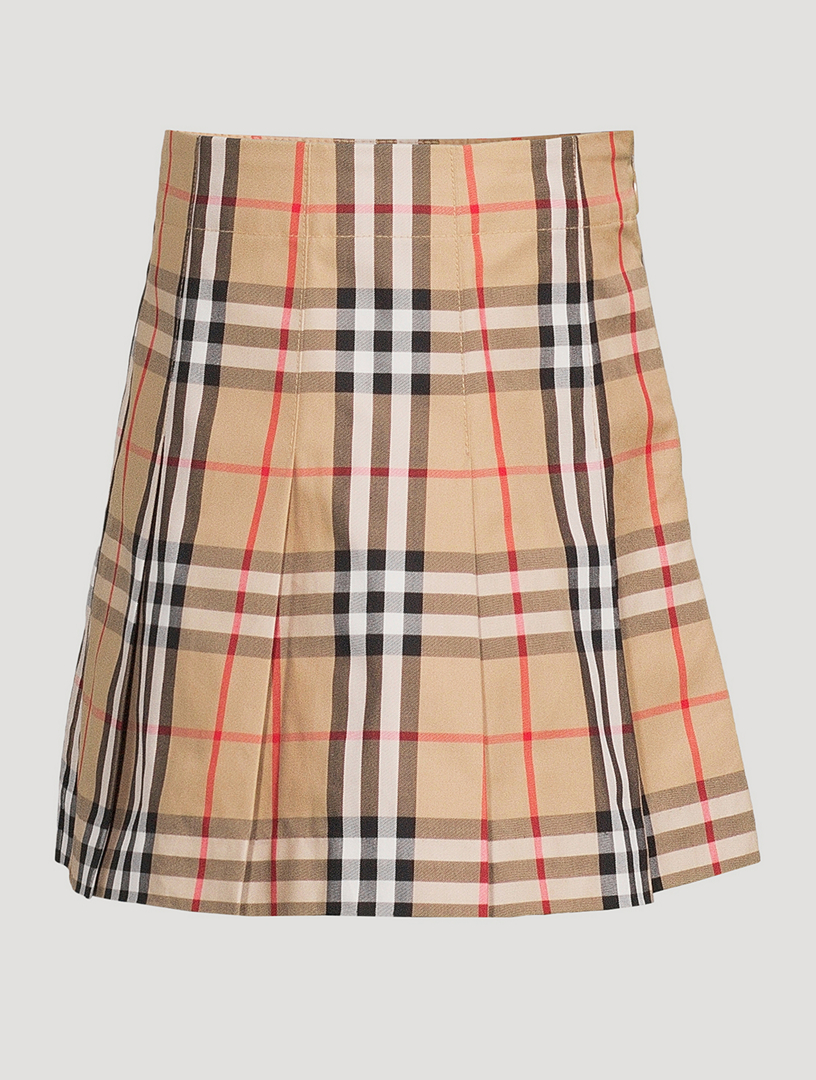 burberry pleated skirt