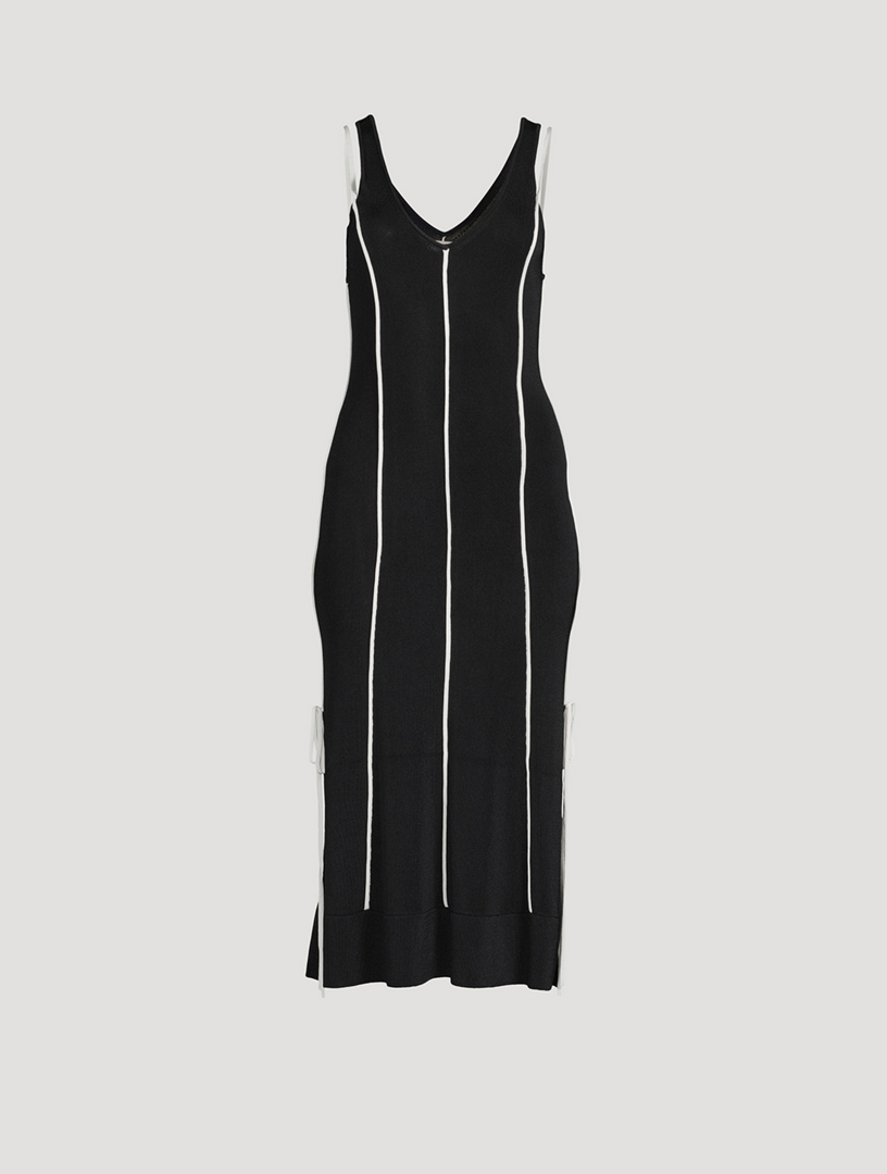 Side-Tie Midi Dress