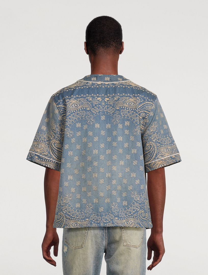 Bandana Jacquard Baseball Shirt