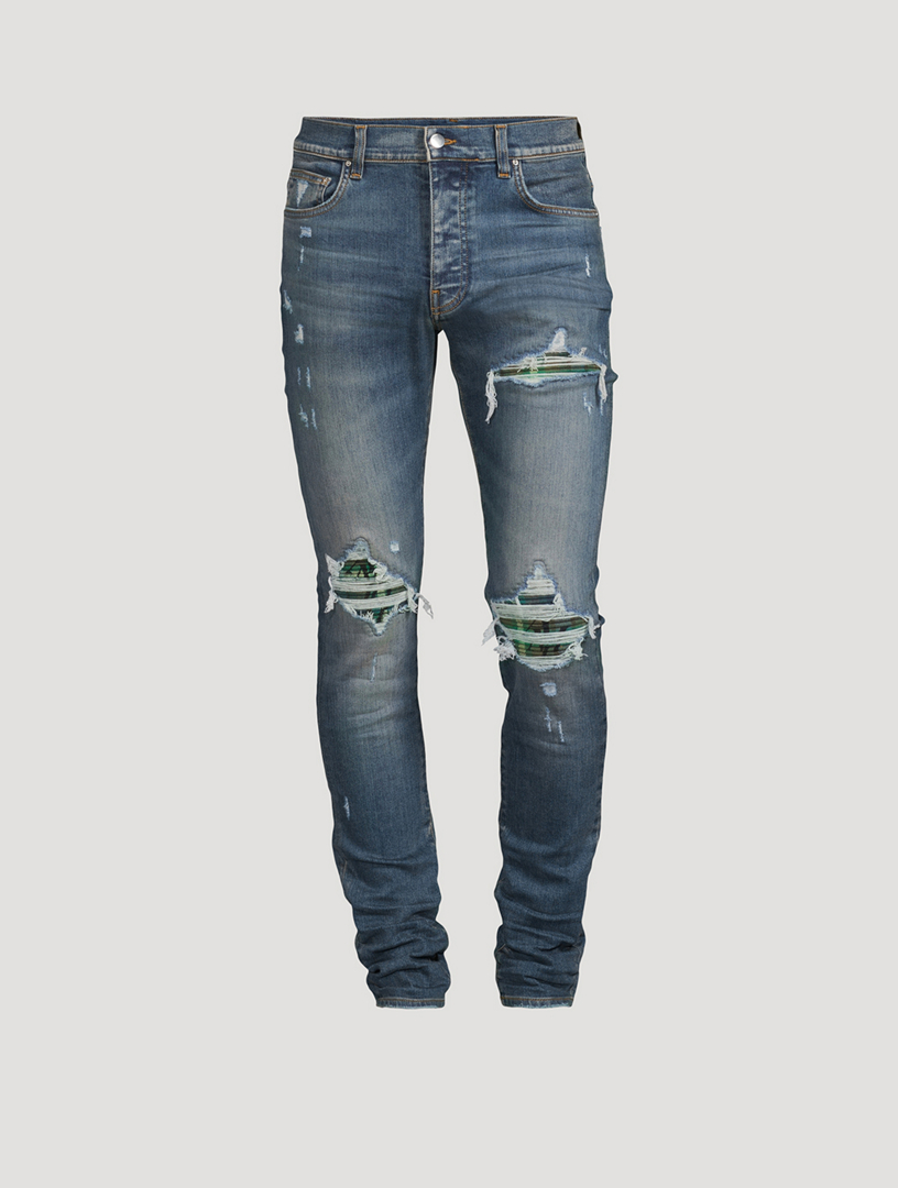 MX1 Plaid Skinny Jeans