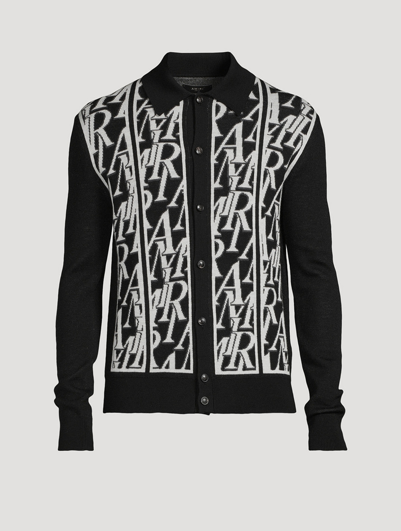 Wool Long-Sleeve Polo Shirt
