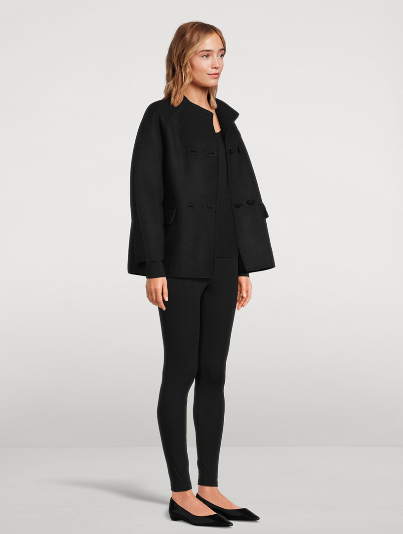 ANOTHER TOMORROW Wool Cocoon Short Coat | Holt Renfrew