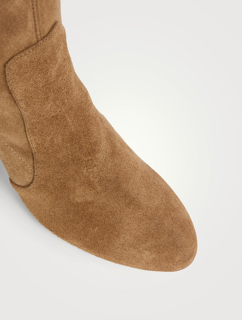 Yuliana Suede Knee-High Slouch Boots