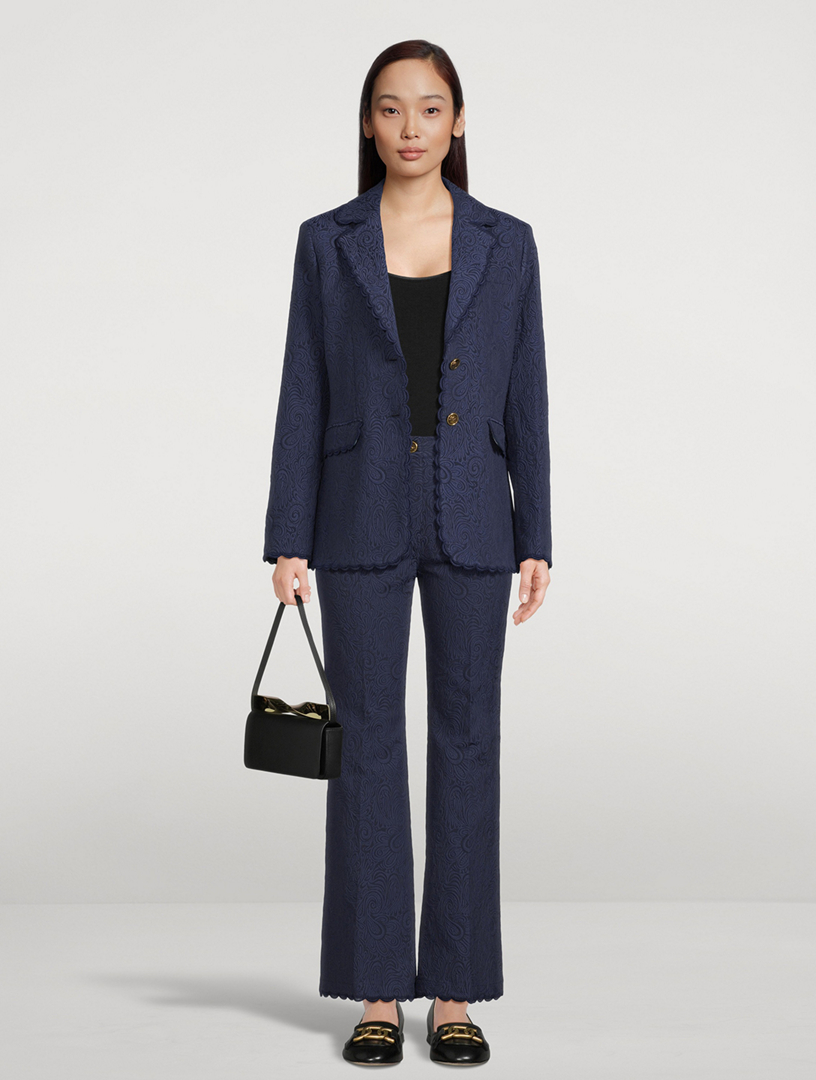 Cotton-Blend Blazer