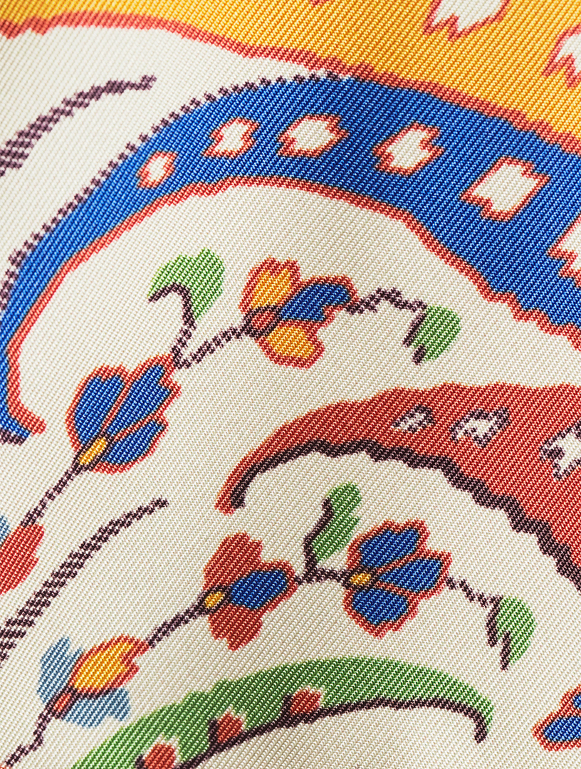 Silk Jacket Paisley Print