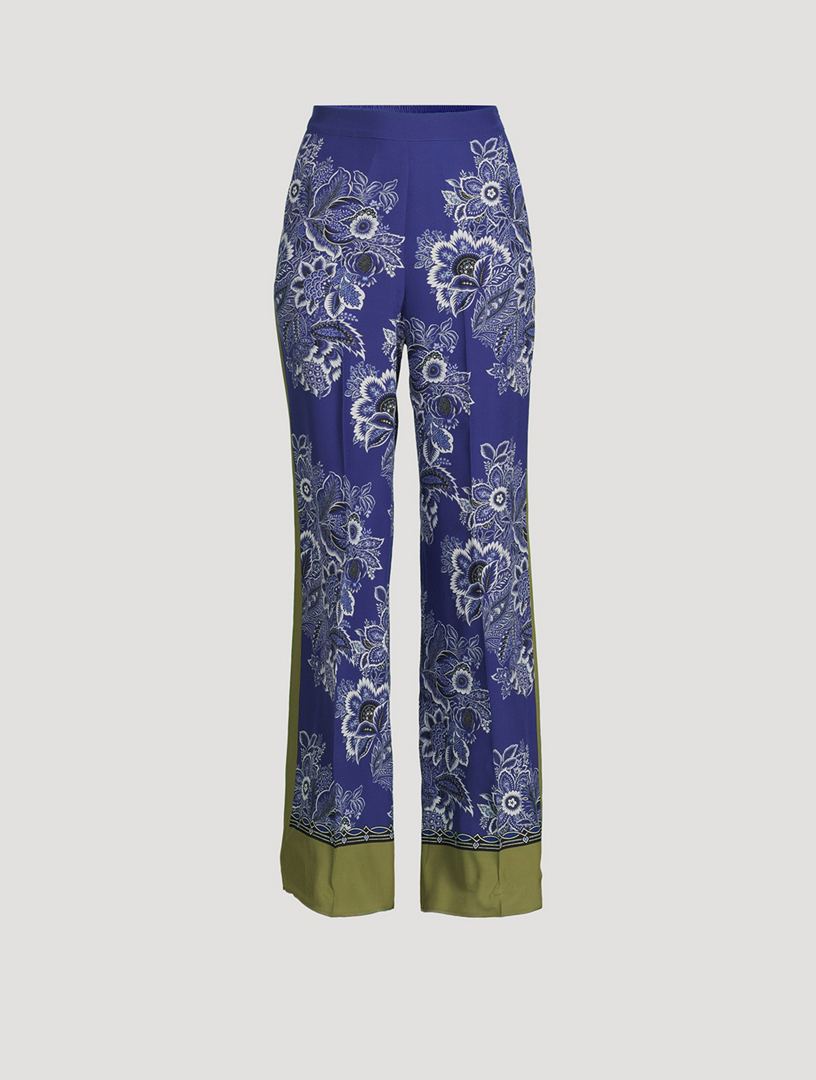 ETRO Silk Palazzo Pants