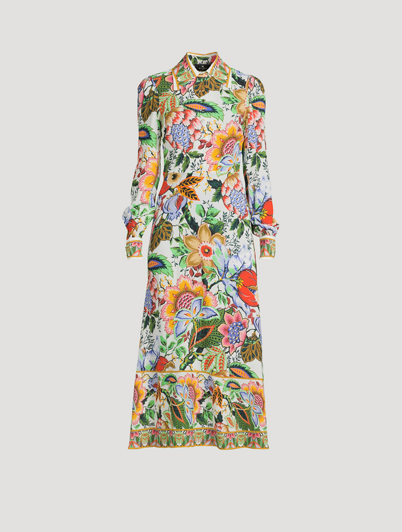 Cotton Shirt Dress Floral Print