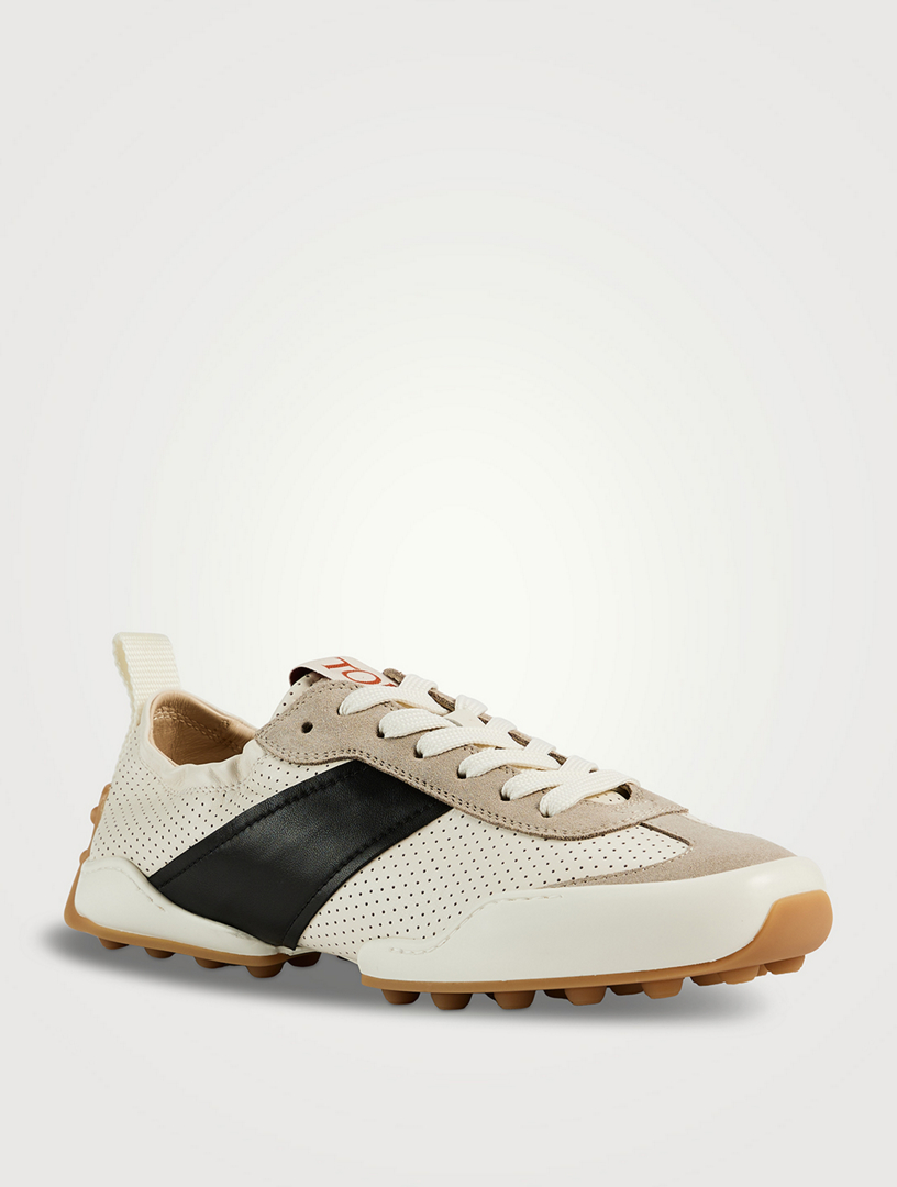 Perforated Leather Sneakers