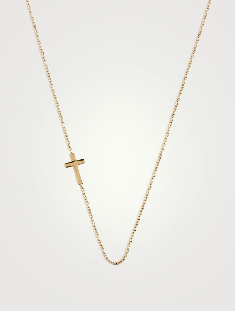 Love Letter 14K Gold Cross Necklace