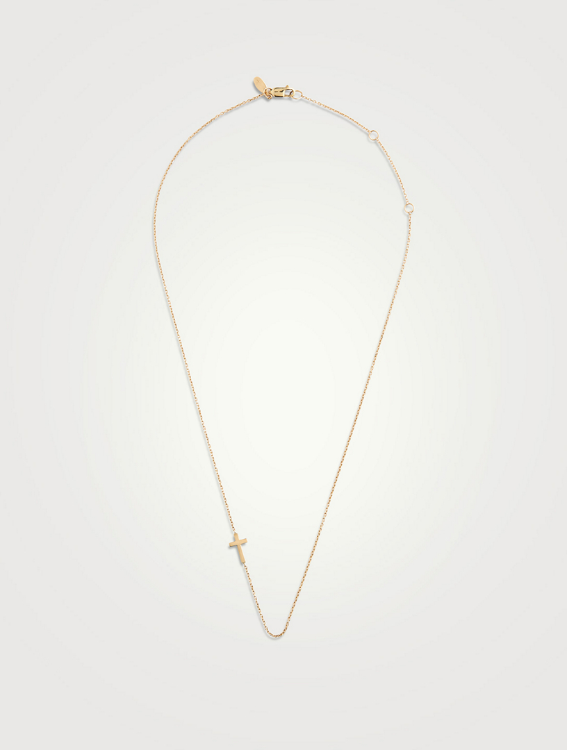 Love Letter 14K Gold Cross Necklace