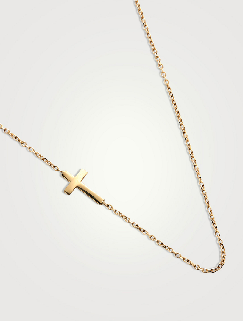 Love Letter 14K Gold Cross Necklace