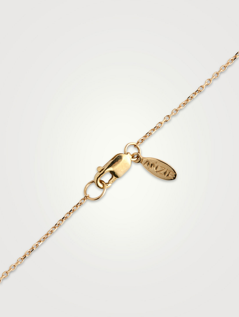Love Letter Kelly 14K Gold Tennis Racket And Heart Necklace With Diamond