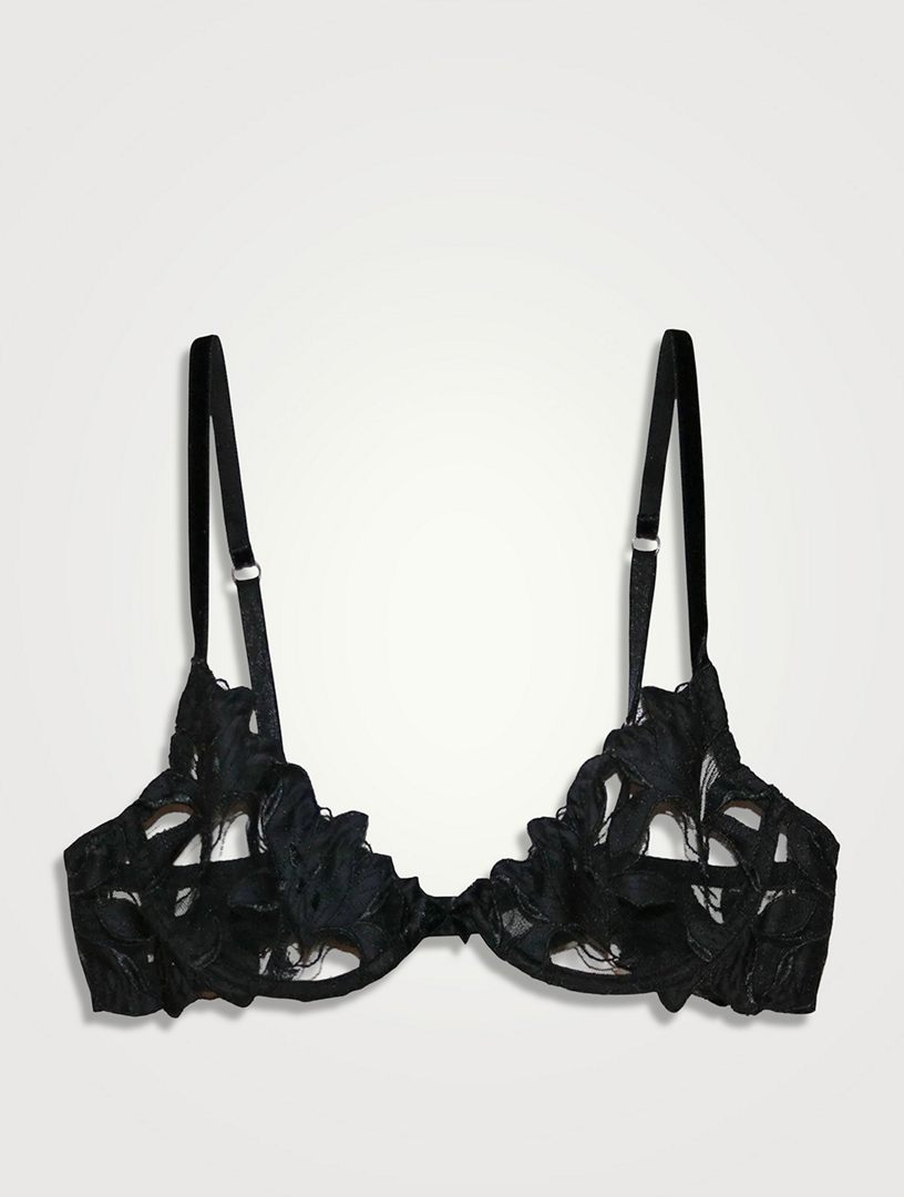 Track Skims Romance Balconette Bra - Onyx - 36 - DD at Skims