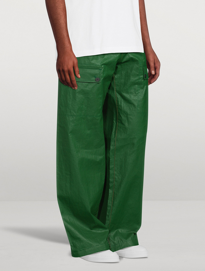 Coated Linen Pants