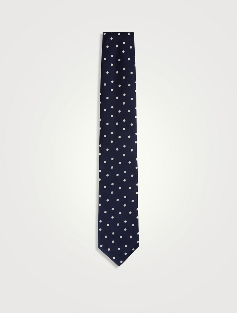 Silk Dot Pattern Tie
