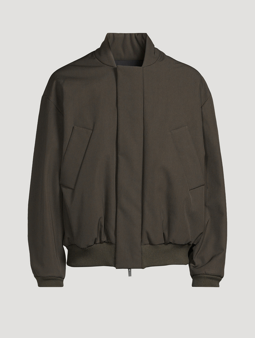 fear of god bomber jacket black