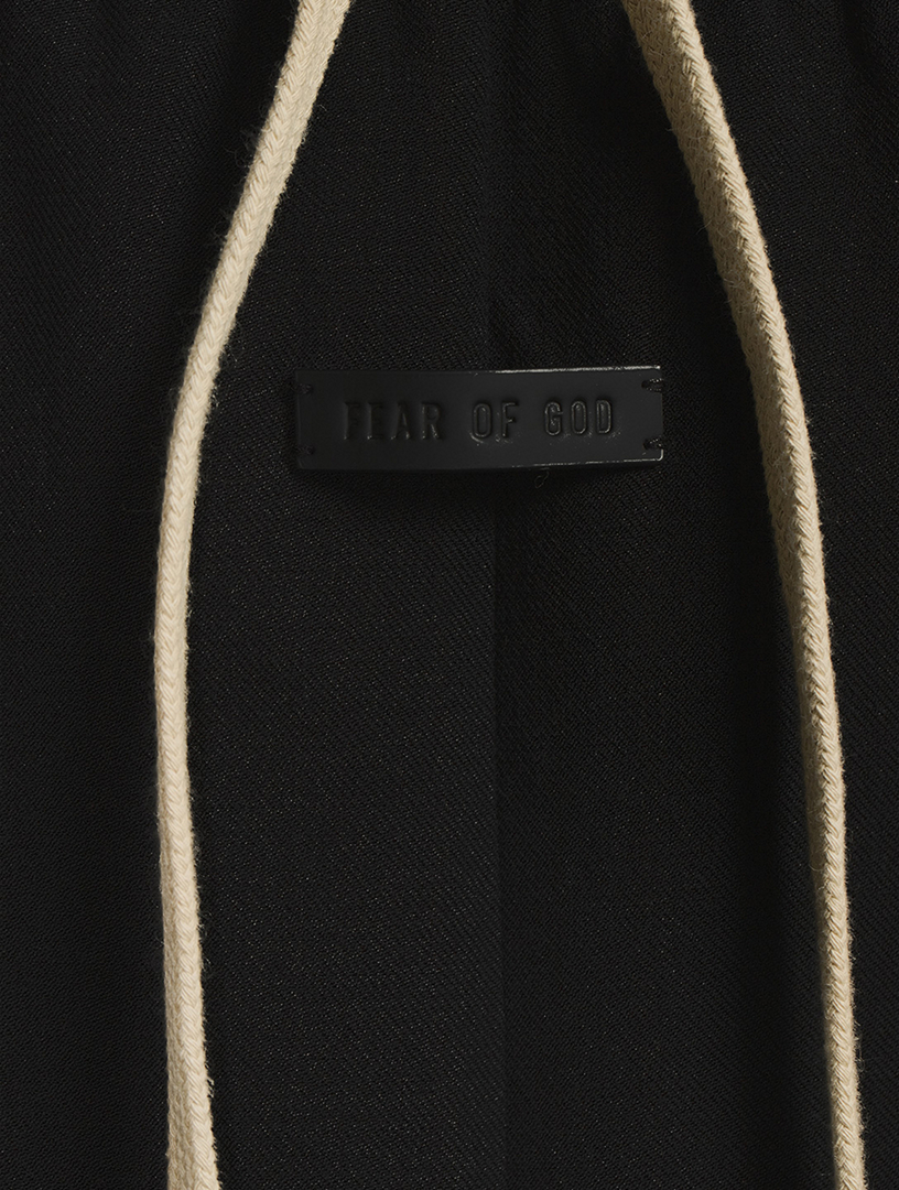 Wool-Blend Wide-Leg Pants