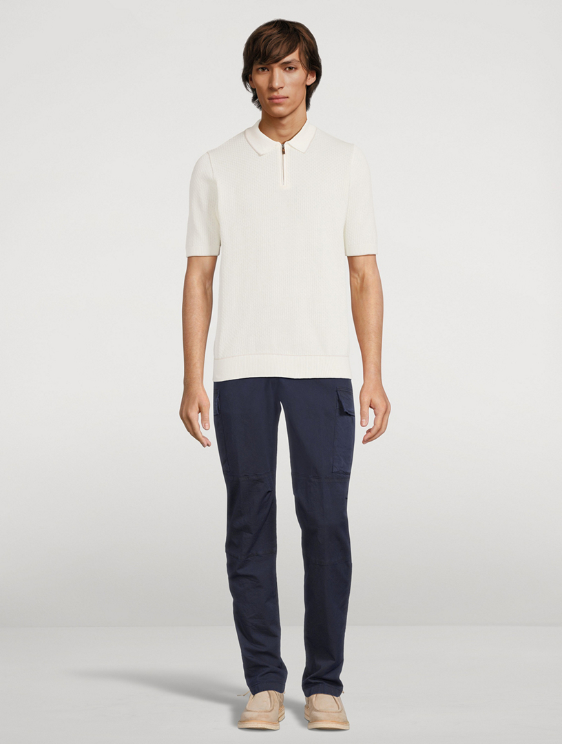 Half-Zip Polo Sweater