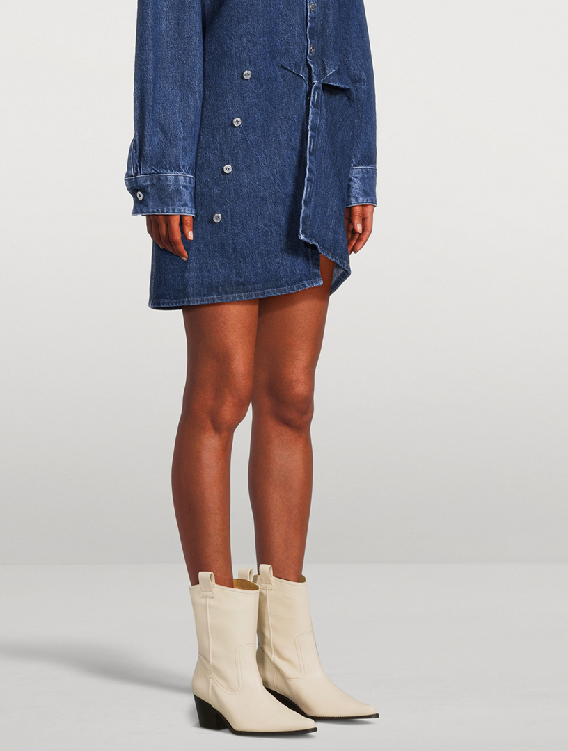 June Leather Western Boots