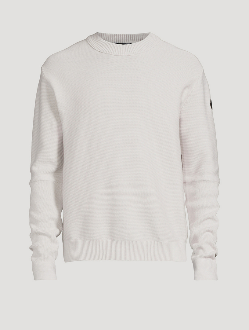 Cotton crewneck outlet sweater